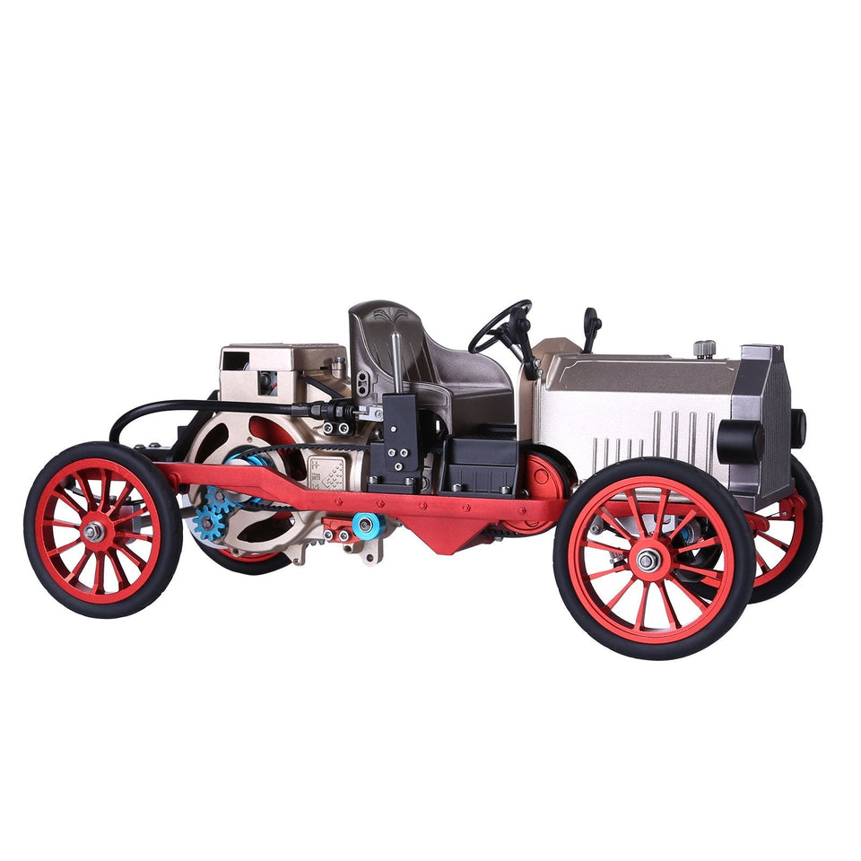 Teching Assembly Metal Mechanical Electric Vintage Classic Car Model Toy