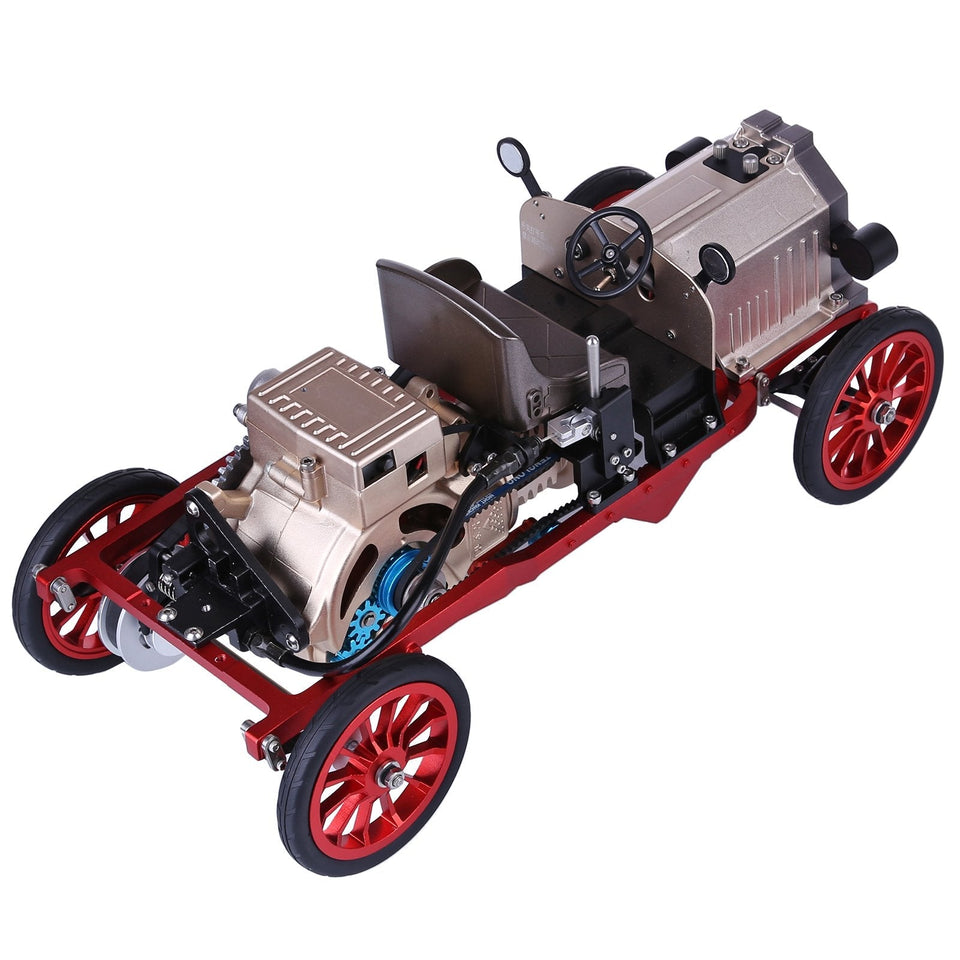 Teching Assembly Metal Mechanical Electric Vintage Classic Car Model Toy