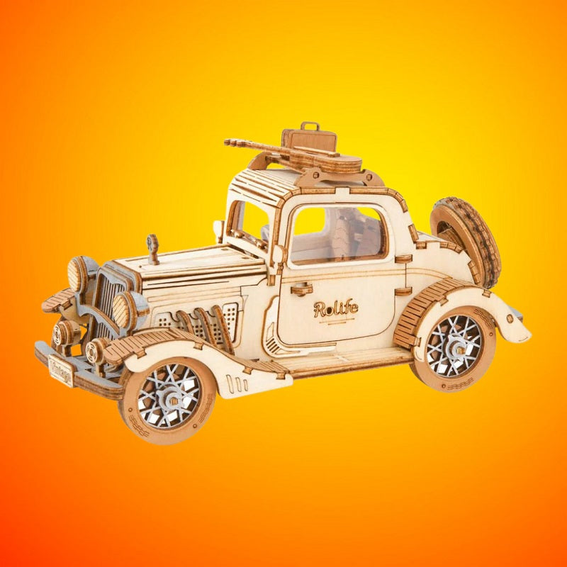 Wooden Model Vintage Car