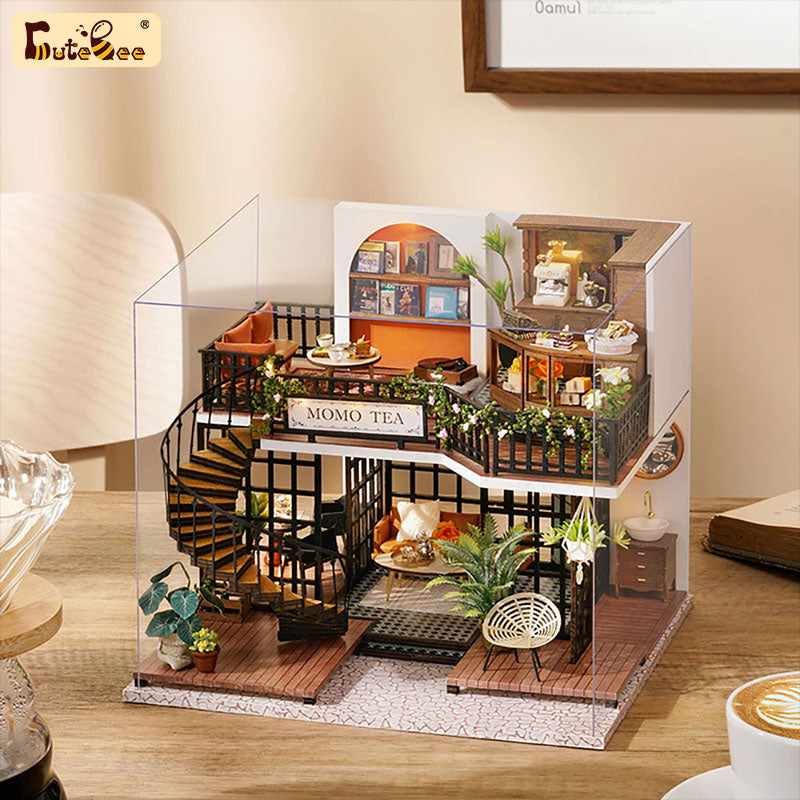 1: 24 DIY Dollhouse Kit (Forest Teashop )