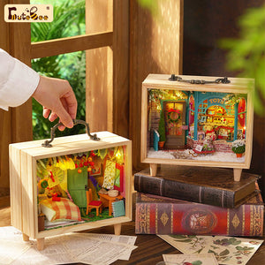 1: 24 DIY Dollhouse Kit (Small wooden box 2)