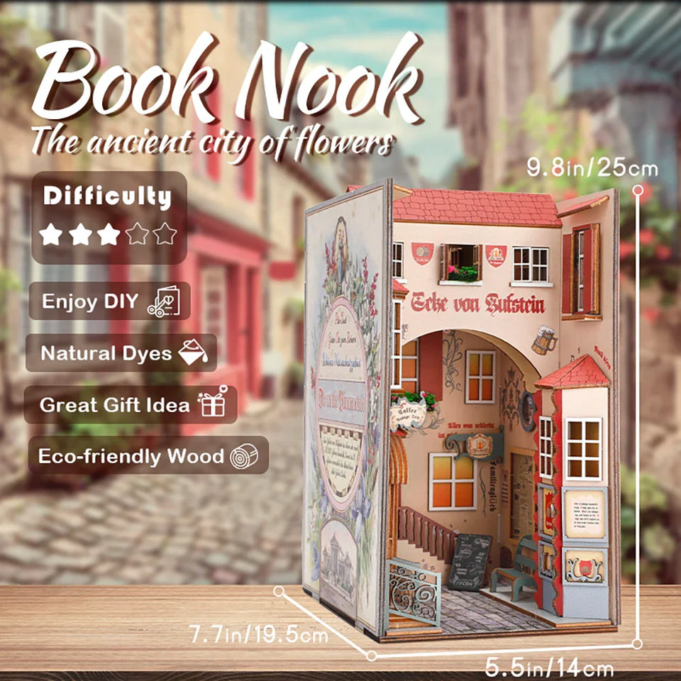 DIY Book Nook Kit (The ancient city of flowers)