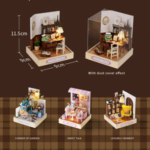 1: 24 DIY Dollhouse Kit( Corner of happiness)