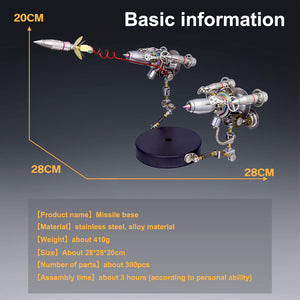 3D metal missile base for mechanical rabbit model