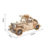 Wooden Model Vintage Car