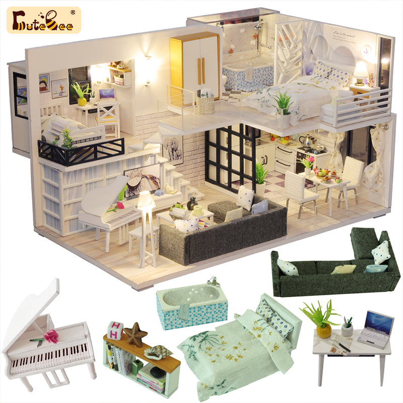 1: 24 DIY Dollhouse Kit (Happy Time)