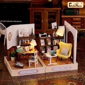 1: 24 DIY Dollhouse Kit( Corner of happiness)