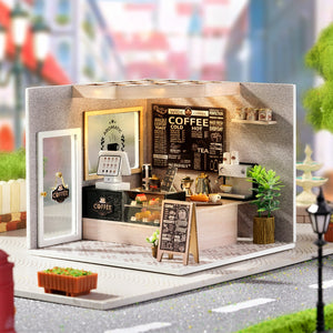 1: 24 DIY Dollhouse Kit (Leisurely coffee shop)