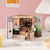 1: 24 DIY Dollhouse Kit (Leisurely coffee shop)