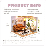 1: 24 DIY Dollhouse Kit (Warm Moment)