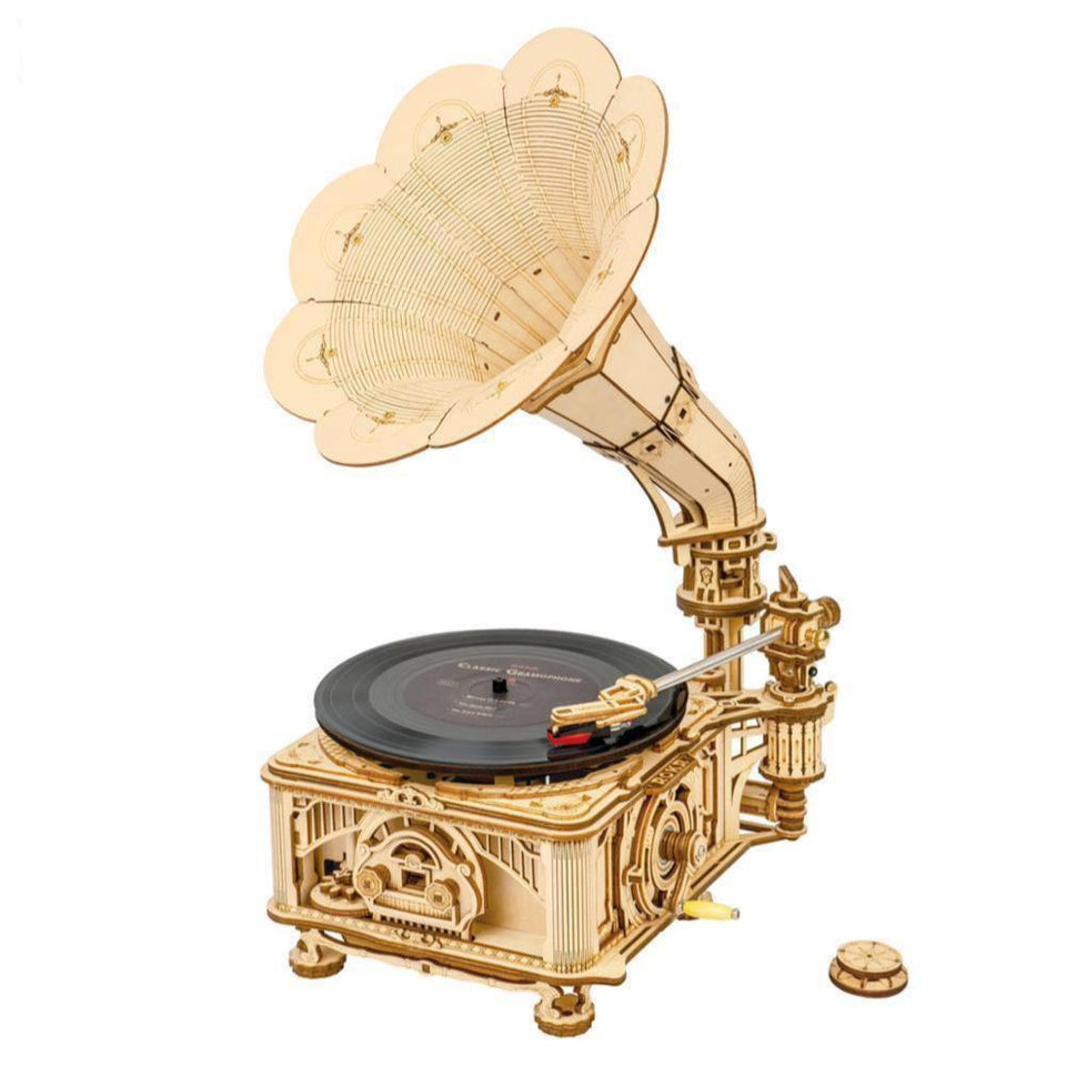 Wooden Model Classical Gramophone