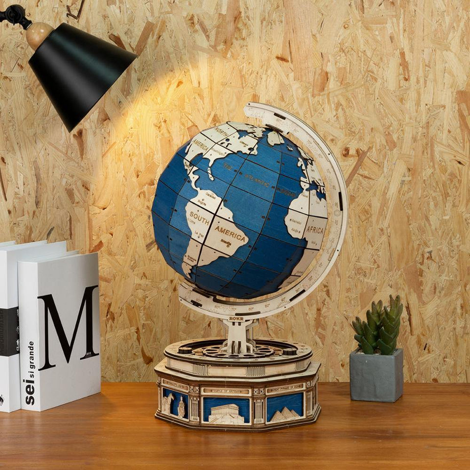 Wooden Model Globe