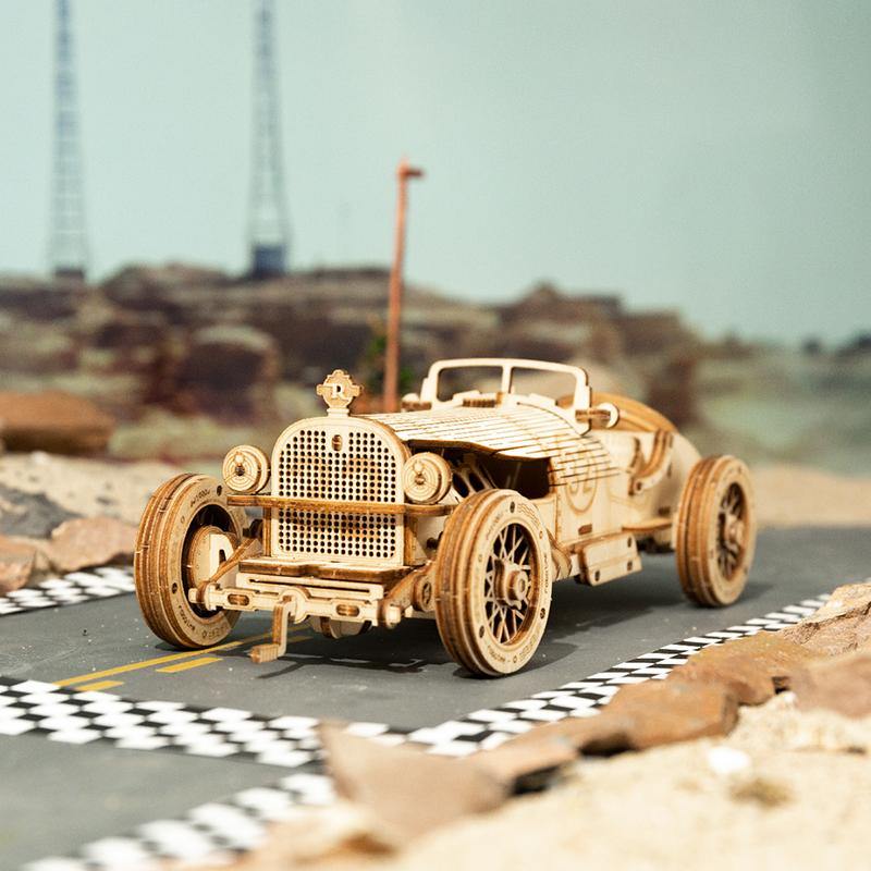 Wooden Model Racing Car