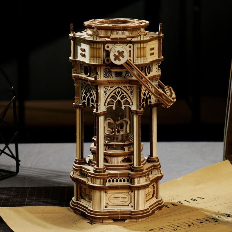 Wood Model Victorian Musical Lantern