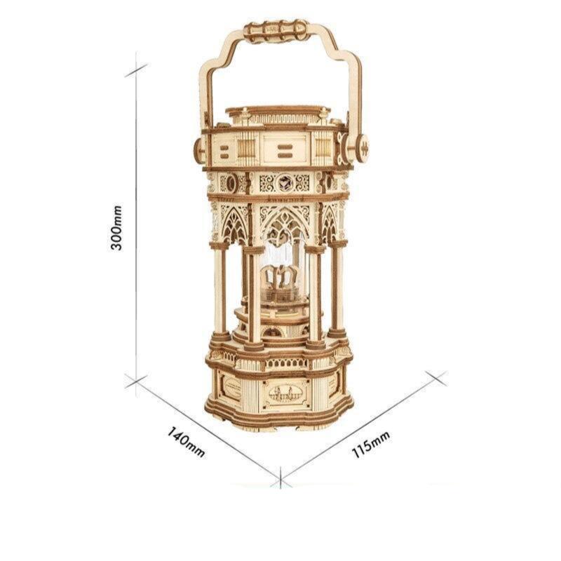 Wood Model Victorian Musical Lantern