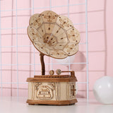 Wood Model Gramophone