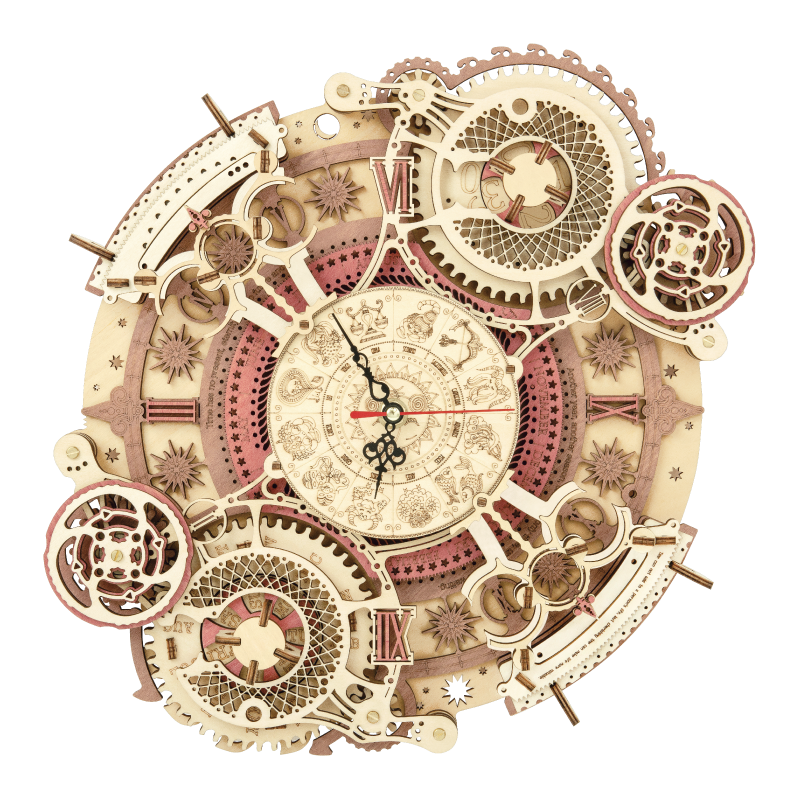 Wooden Model Astrological Clock