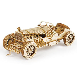 Wooden Model Racing Car