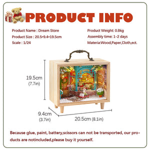 1: 24 DIY Dollhouse Kit (Small wooden box 2)