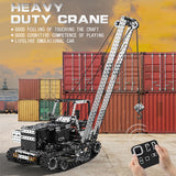 1745Pcs RC Heavy Duty Self-erecting Crane with Laterally Foldable Jib DIY Metal KIT