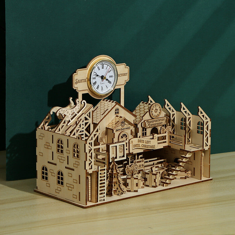 225PCS 3D Santa's Workshop Model Kit Puzzle Creative Gift