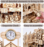 225PCS 3D Santa's Workshop Model Kit Puzzle Creative Gift