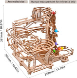 335PCS 3D Wooden Puzzle Marble Run Chain Model Kit Creative Gift