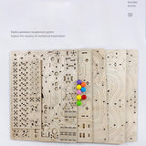 335PCS 3D Wooden Puzzle Marble Run Chain Model Kit Creative Gift
