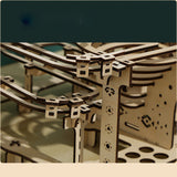 335PCS 3D Wooden Puzzle Marble Run Chain Model Kit Creative Gift