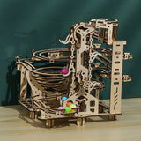 335PCS 3D Wooden Puzzle Marble Run Chain Model Kit Creative Gift