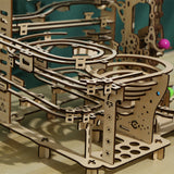 335PCS 3D Wooden Puzzle Marble Run Chain Model Kit Creative Gift