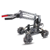 3D Alloy remote control multi-function four-wheel drive construction vehicle DIY assembly manipulator + forklift