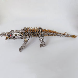 3D Crocodile Metal Puzzle 1500PCS Model Kit for Adults