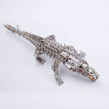 3D Crocodile Metal Puzzle 1500PCS Model Kit for Adults