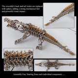 3D Crocodile Metal Puzzle 1500PCS Model Kit for Adults