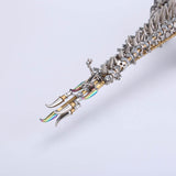 3D Crocodile Metal Puzzle 1500PCS Model Kit for Adults