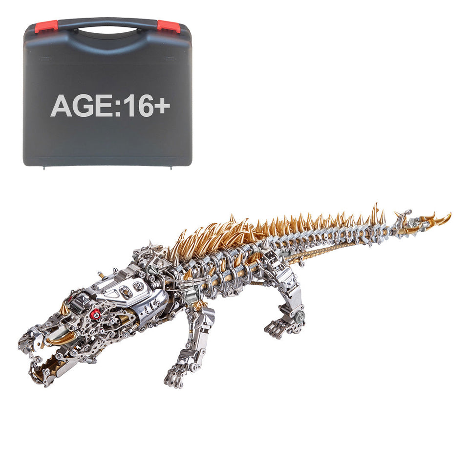 3D Crocodile Metal Puzzle 1500PCS Model Kit for Adults