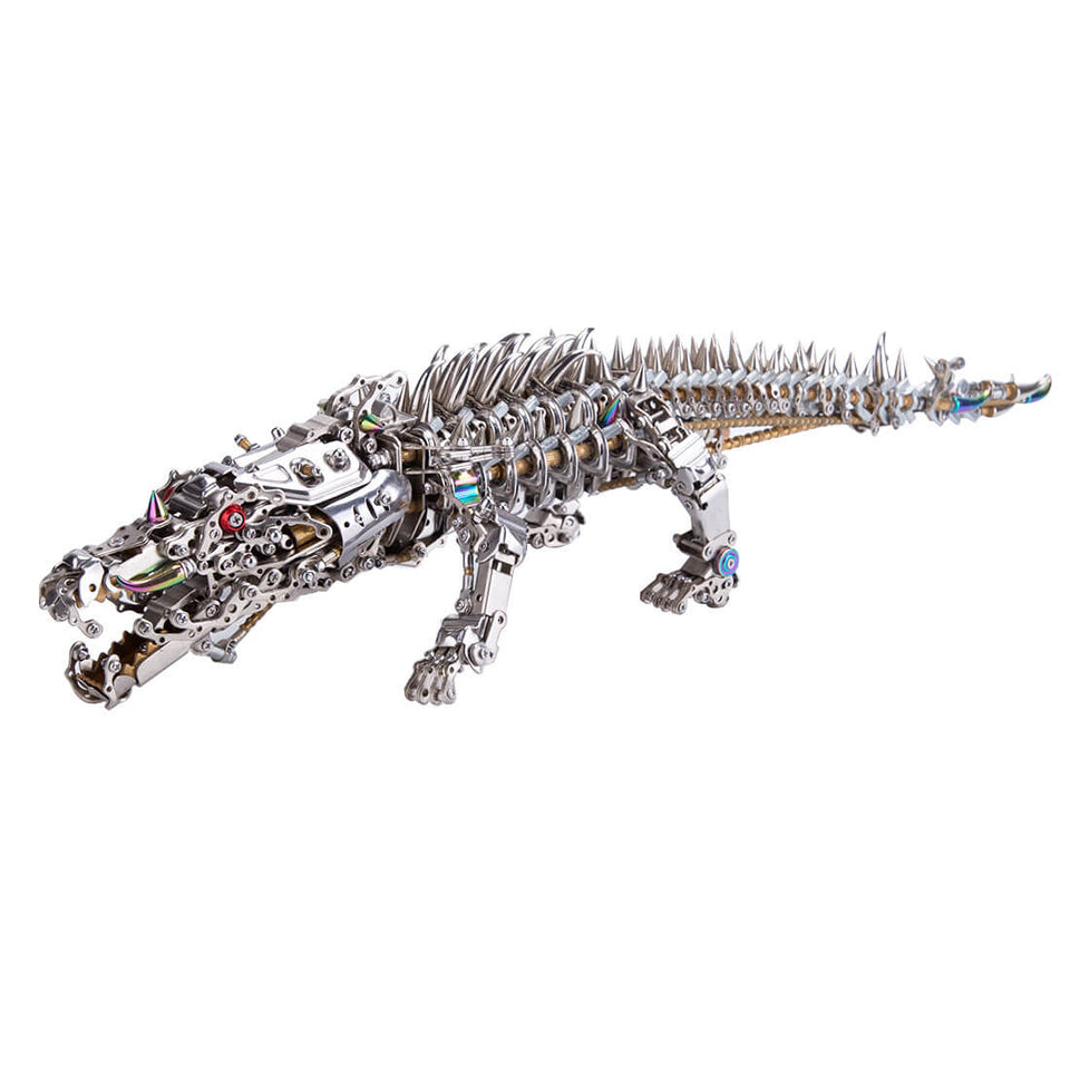 3D Crocodile Metal Puzzle 1500PCS Model Kit for Adults