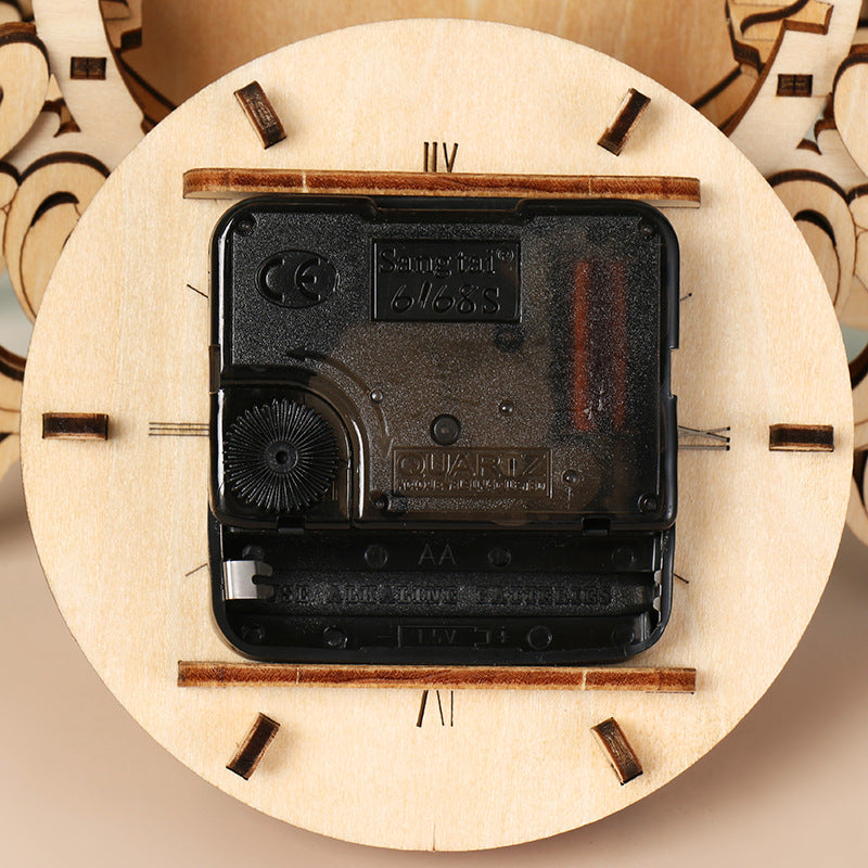 3D DIY Elk Model Kit Alarm Clock Decoration Gift