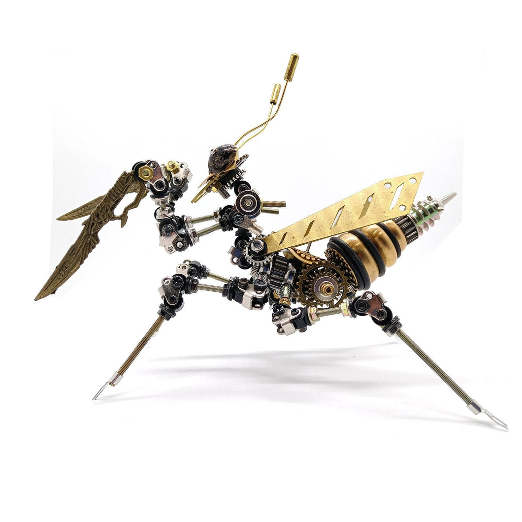 3D DIY Metal Assembly Mechanical Mantis Insect 500PCS Model kit