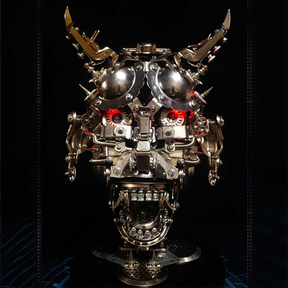 3D Metal Bull Head Mask Puzzle Model For Decoration And Halloween