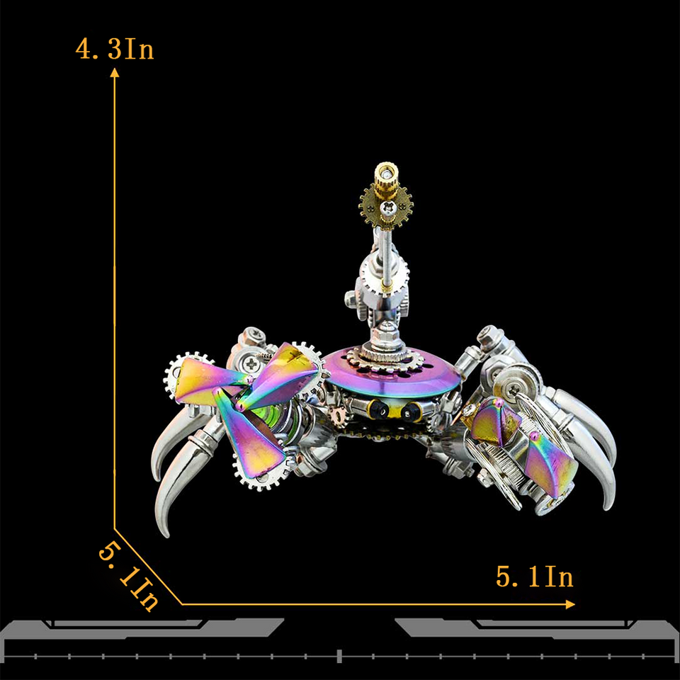 3D Metal Crab Puzzle Model Kit Ocean Series