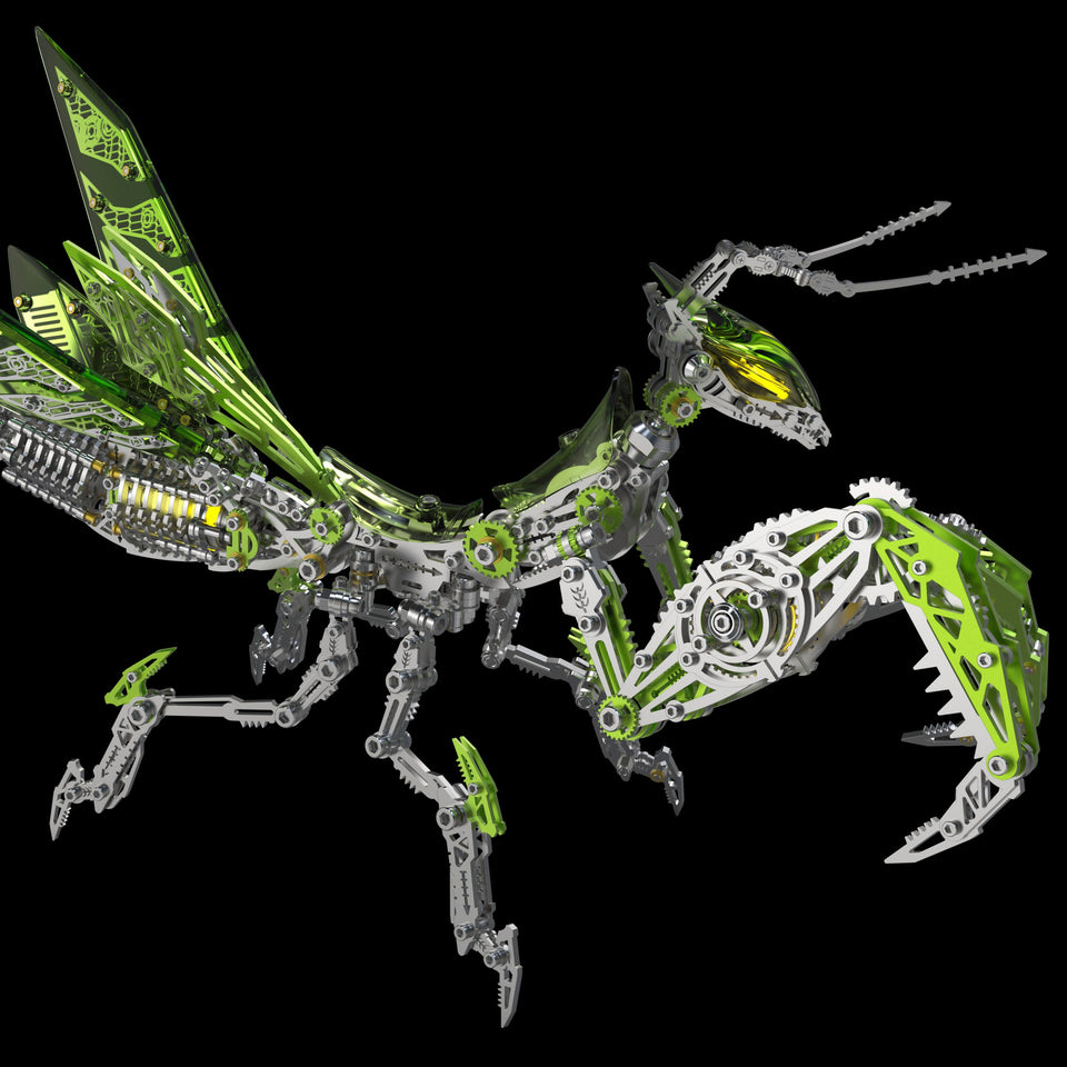 3D Metal Mechanical Mantis 1200PCS Puzzle Model Kit Insect Series