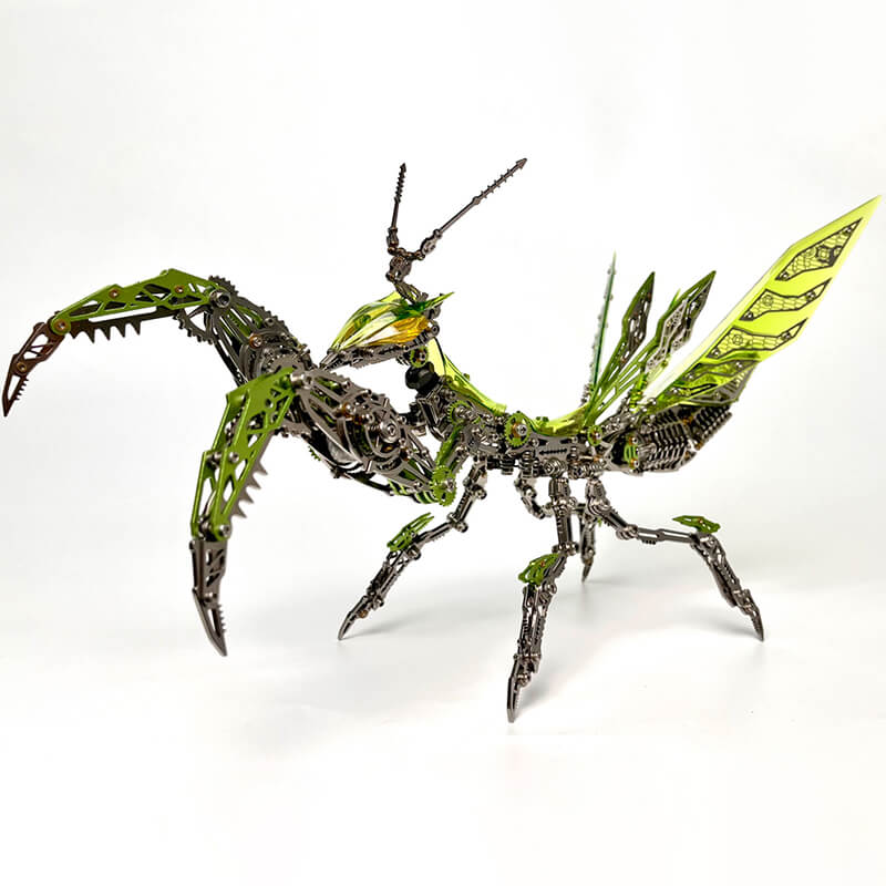 3D Metal Mechanical Mantis 1200PCS Puzzle Model Kit Insect Series