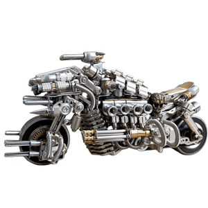 3D metal mechanical motorcycle 800PCS puzzle model for adults and kids