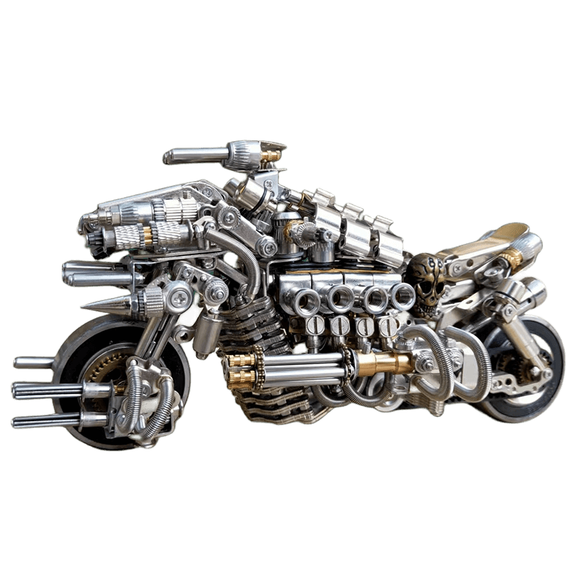 3D metal mechanical motorcycle 800PCS puzzle model for adults and kids