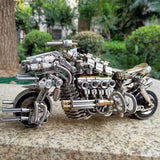 3D metal mechanical motorcycle 800PCS puzzle model for adults and kids