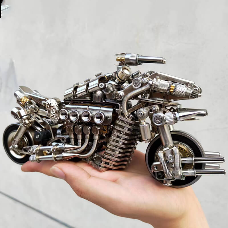 3D metal mechanical motorcycle 800PCS puzzle model for adults and kids