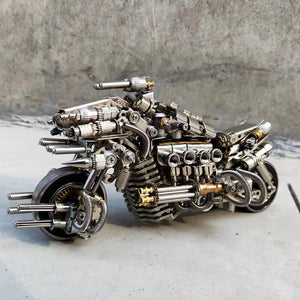 3D metal mechanical motorcycle 800PCS puzzle model for adults and kids