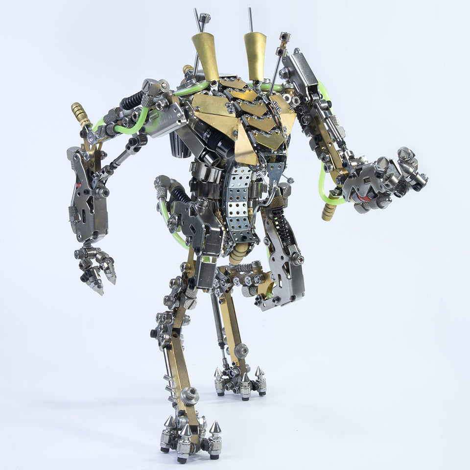 3D Metal Mechanical Robot 1300PCS Puzzle Model Kit with adjustable joints